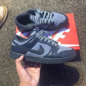 Nike Charcoal and Black Athletic Shoes